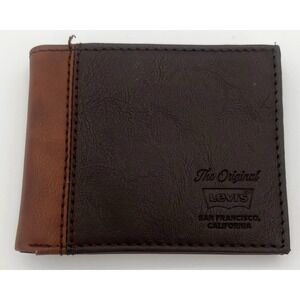 Levi's Wallet Brown Tan Two Tone Men's Bifold with RFID Blocking 31LP220115
